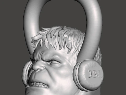 Kettlebell Hulk 10kg - Concrete or cement 3D Print Model