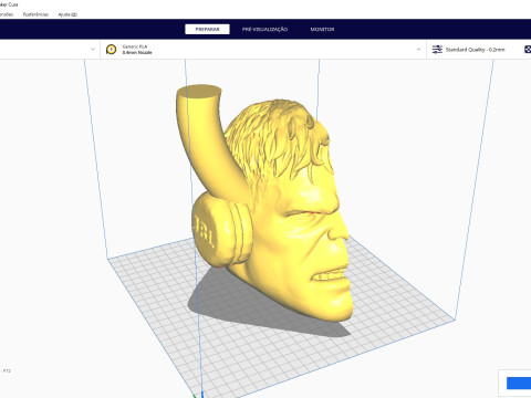 Kettlebell Hulk 10kg - Concrete or cement 3D-Druckmodell