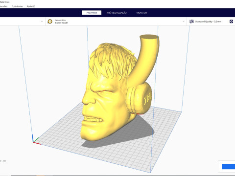 Kettlebell Hulk 10kg - Concrete or cement 3D-Druckmodell