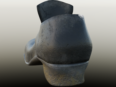18th century Swedish military shoe skor Modelo 3D