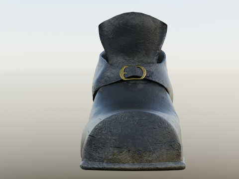 18th century Swedish military shoe skor Modelo 3D
