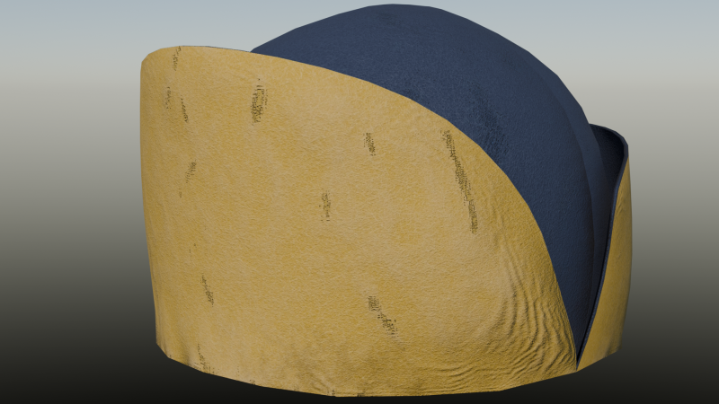 Swedish 18th century Karpus cap 3D Model .c4d .max .obj .3ds .fbx .stl .blend