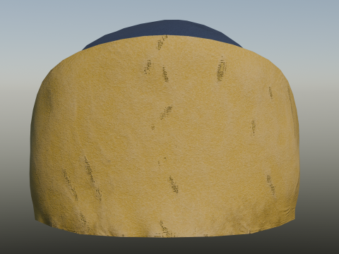 Swedish 18th century Karpus cap 3D Model