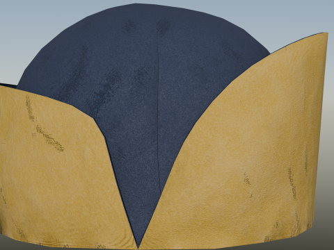 Swedish 18th century Karpus cap 3D Model