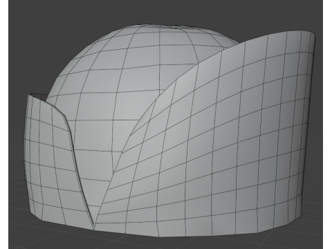 Swedish 18th century Karpus cap 3D Model