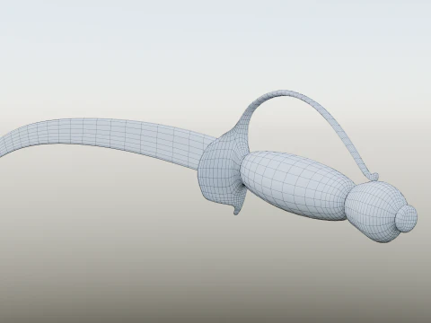 18th century French Grenadiers Cheval sword sabre 3D Model