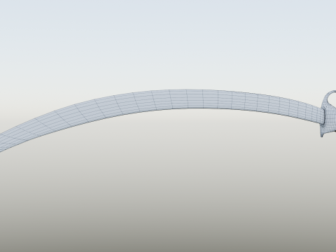 18th century French Grenadiers Cheval sword sabre 3D Model