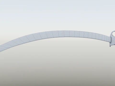 18th century French Grenadiers Cheval sword sabre 3D Model