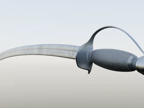 18th century French Grenadiers Cheval sword sabre 3D Model