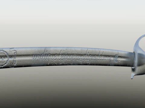 18th century French Grenadiers Cheval sword sabre 3D Model
