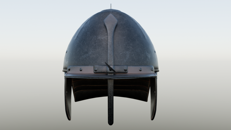 Lobster-tailed pot helmet pappenheimer 3D 模型 .c4d .max .obj .3ds .fbx .stl .blend