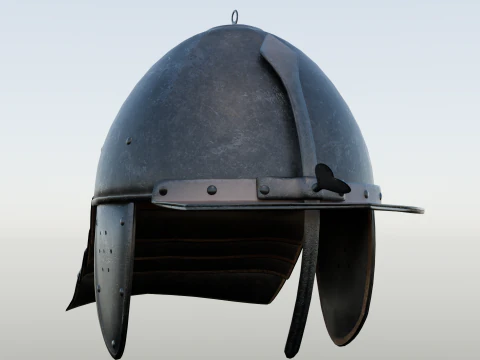 Lobster-tailed pot helmet pappenheimer 3D Model