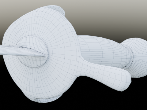 Swedish 18th century Sword m-1685 game ready 3D Model