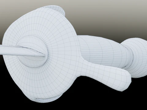 Swedish 18th century Sword m-1685 game ready 3D Model