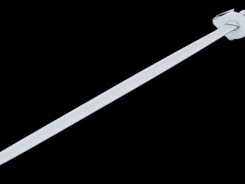 Swedish 18th century Sword m-1685 game ready 3D Model