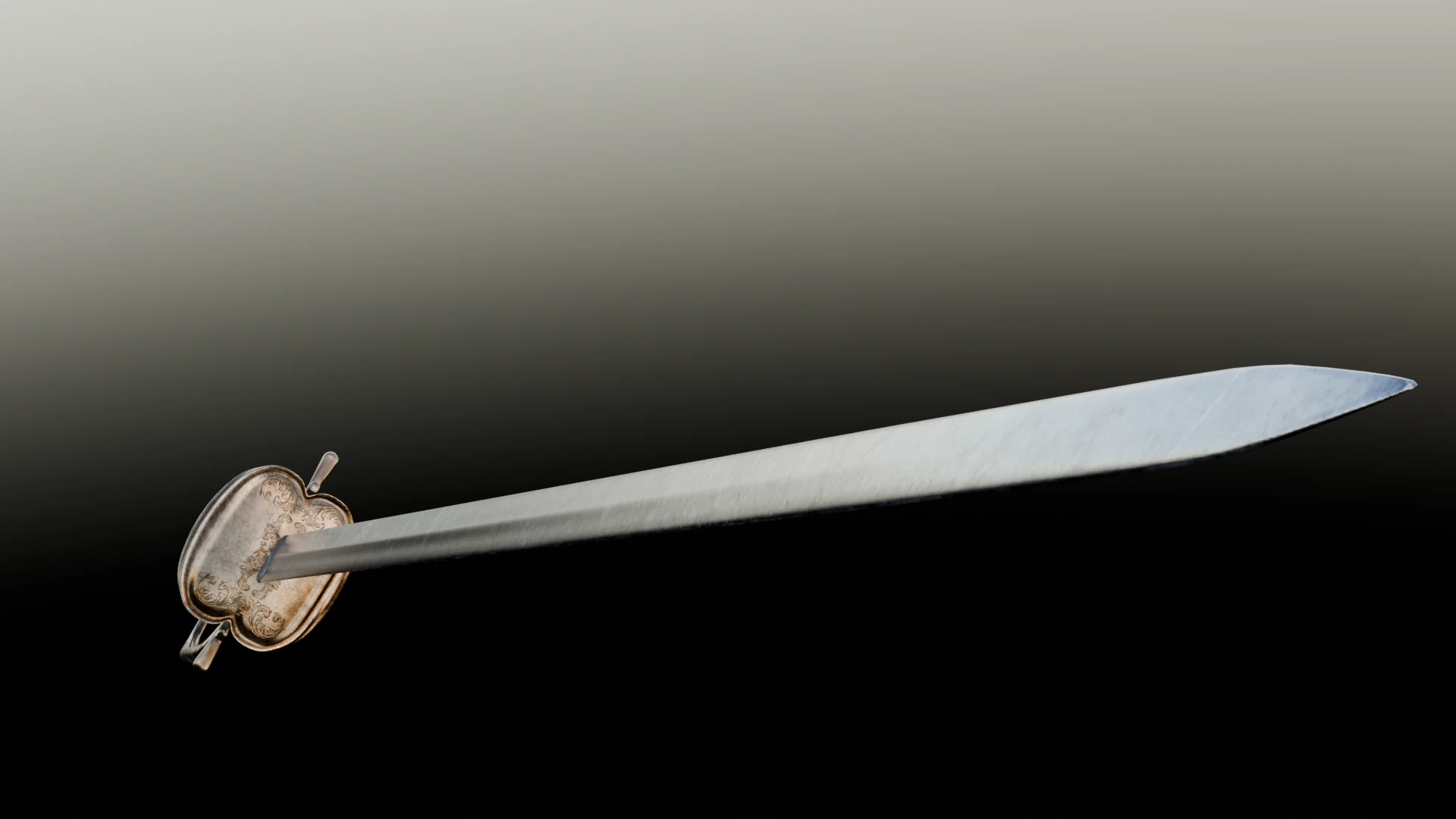 Swedish 18th century Officers Rapier m-1700 game ready 3D Model .c4d .max .obj .3ds .fbx .stl .blend