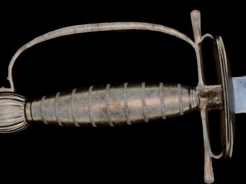 Swedish 18th century Officers Rapier m-1700 game ready Model 3D