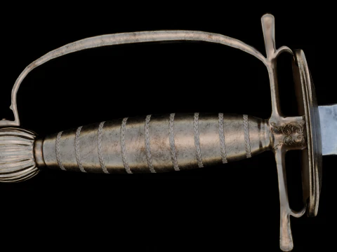 Swedish 18th century Officers Rapier m-1700 game ready 3D Model