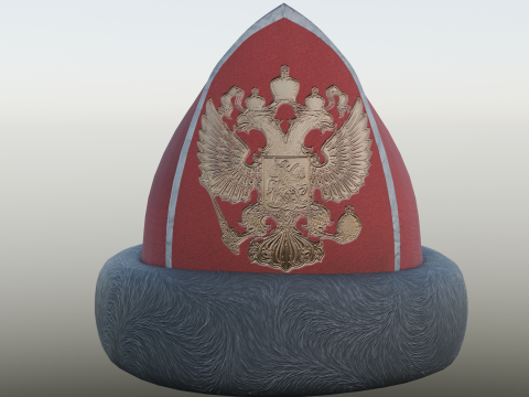 18th century Russian Grenadier Cap Modelo 3D