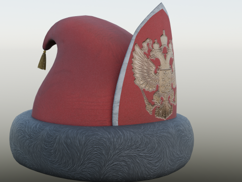 18th century Russian Grenadier Cap 3D Model