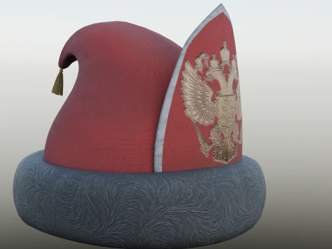 18th century Russian Grenadier Cap 3D Model
