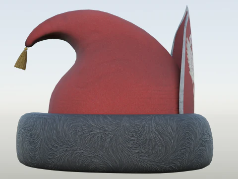 18th century Russian Grenadier Cap 3D Model