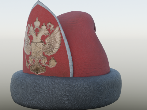 18th century Russian Grenadier Cap 3D Model