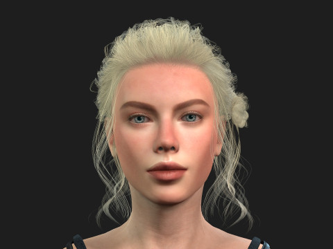 High Quality Female Character Model 3D 模型