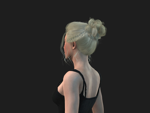 High Quality Female Character Model 3D 模型