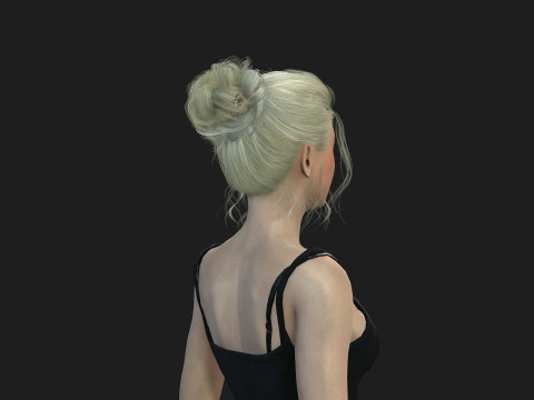 High Quality Female Character Model 3D 模型