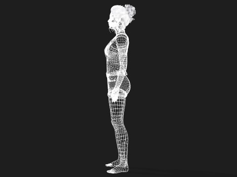 High Quality Female Character Model 3D 模型