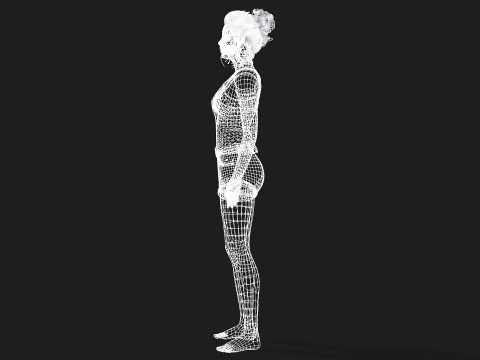 고품질 여성 캐릭터 모델 3D 모델