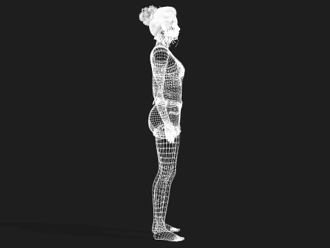 High Quality Female Character Model 3D 模型