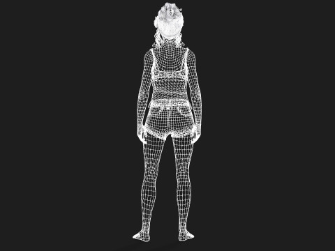 High Quality Female Character Model 3D 模型