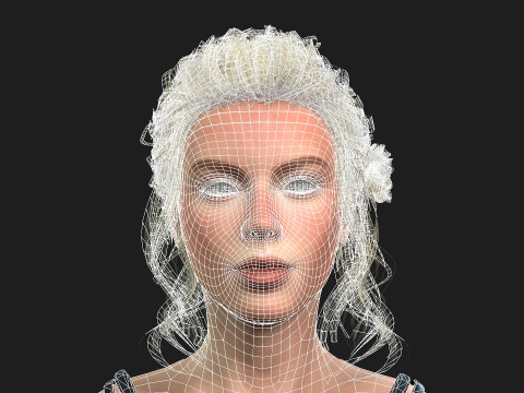 High Quality Female Character Model 3D 模型