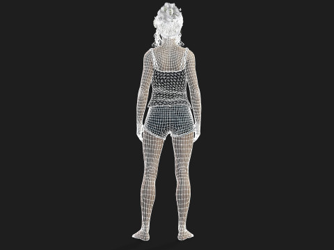 High Quality Female Character Model 3D 模型