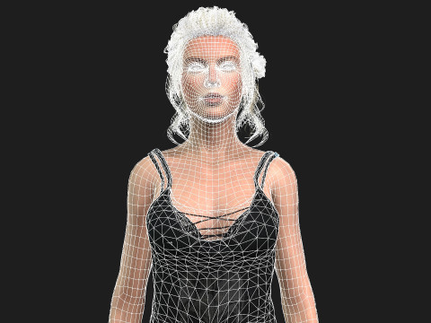 High Quality Female Character Model 3D 模型