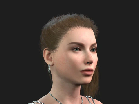 Y&uuml;ksek Kaliteli Kadın Karakter 3D Model