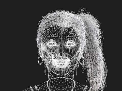 High Quality Female Character Model 3D