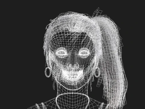 Y&uuml;ksek Kaliteli Kadın Karakter 3D Model