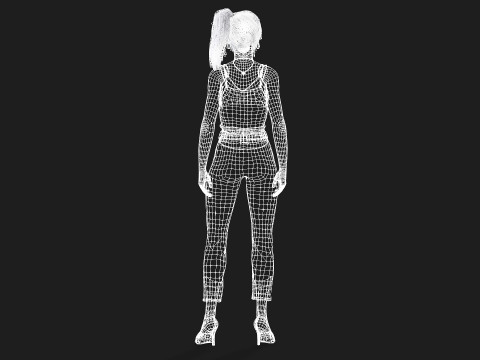 High Quality Female Character Model 3D