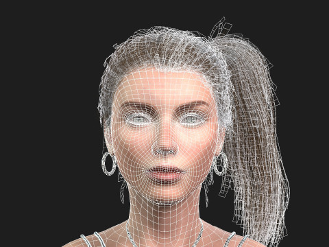 High Quality Female Character Model 3D