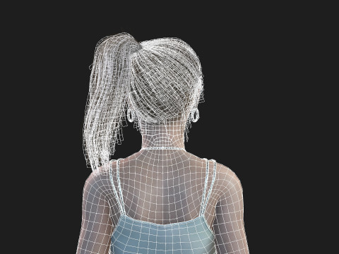 High Quality Female Character Model 3D