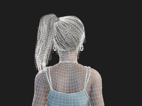 Y&uuml;ksek Kaliteli Kadın Karakter 3D Model