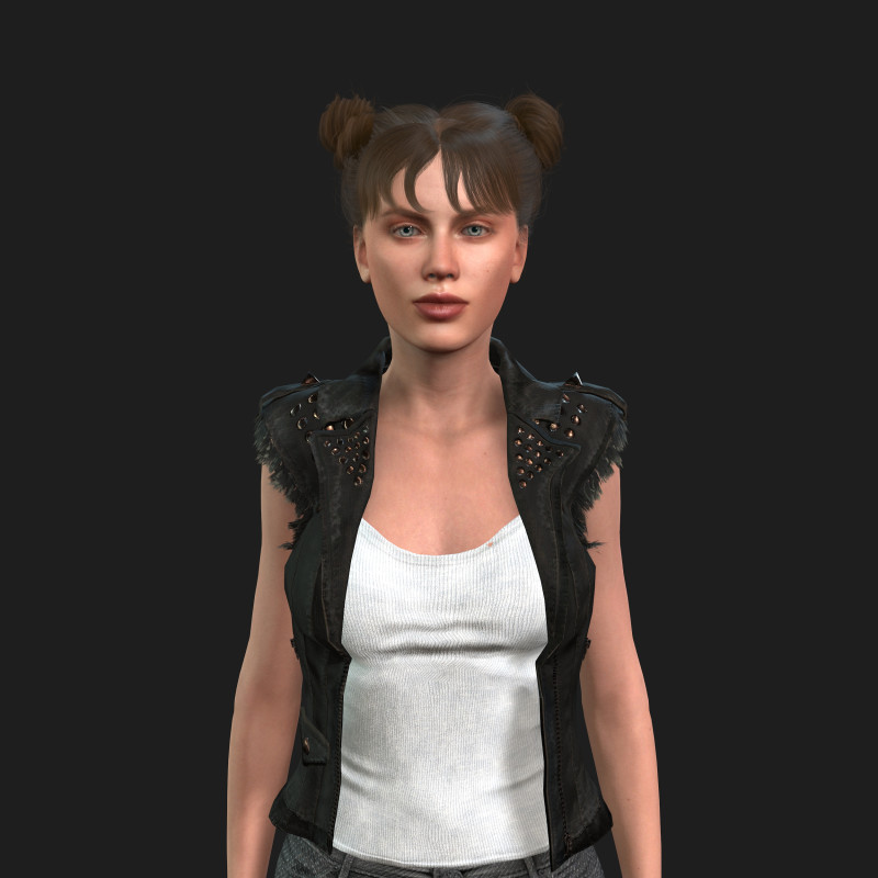 of a Woman Model 3D .c4d .max .obj .3ds .fbx .stl .blend