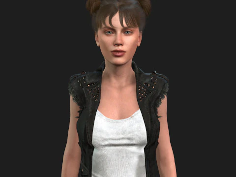 一个女人的 3D 模型