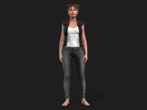 of a Woman Model 3D