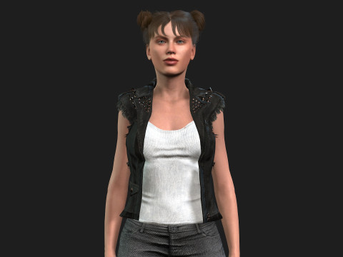 of a Woman Model 3D