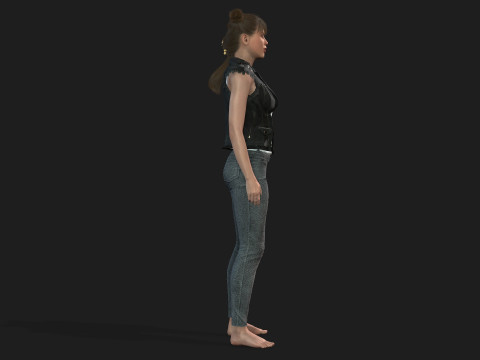 of a Woman Model 3D