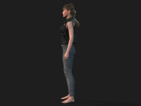 of a Woman Model 3D